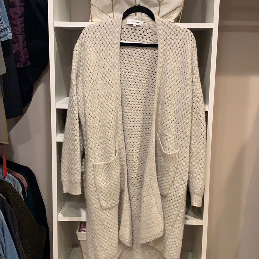 John & Jenn Duster Cardi Coat Sz Small